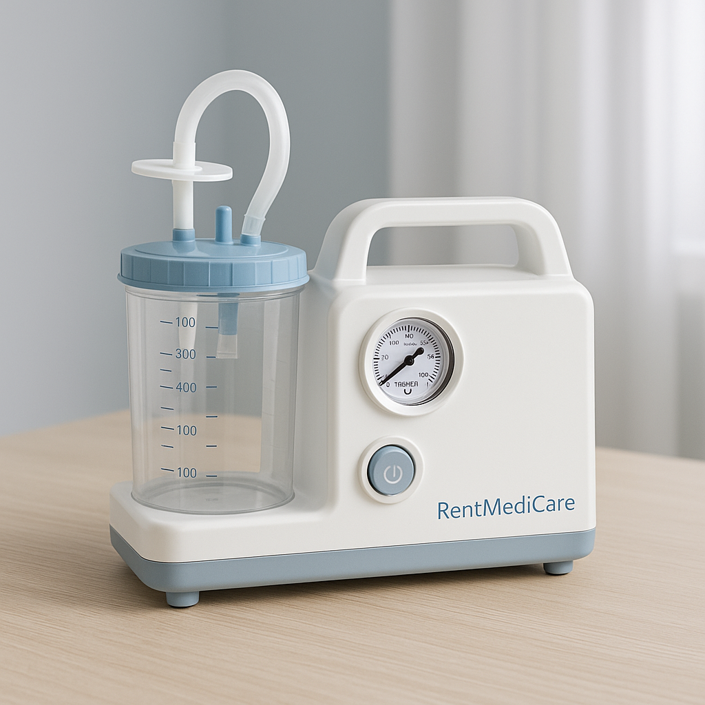 Portable Suction Machine – For clearing mucus and respiratory secretions