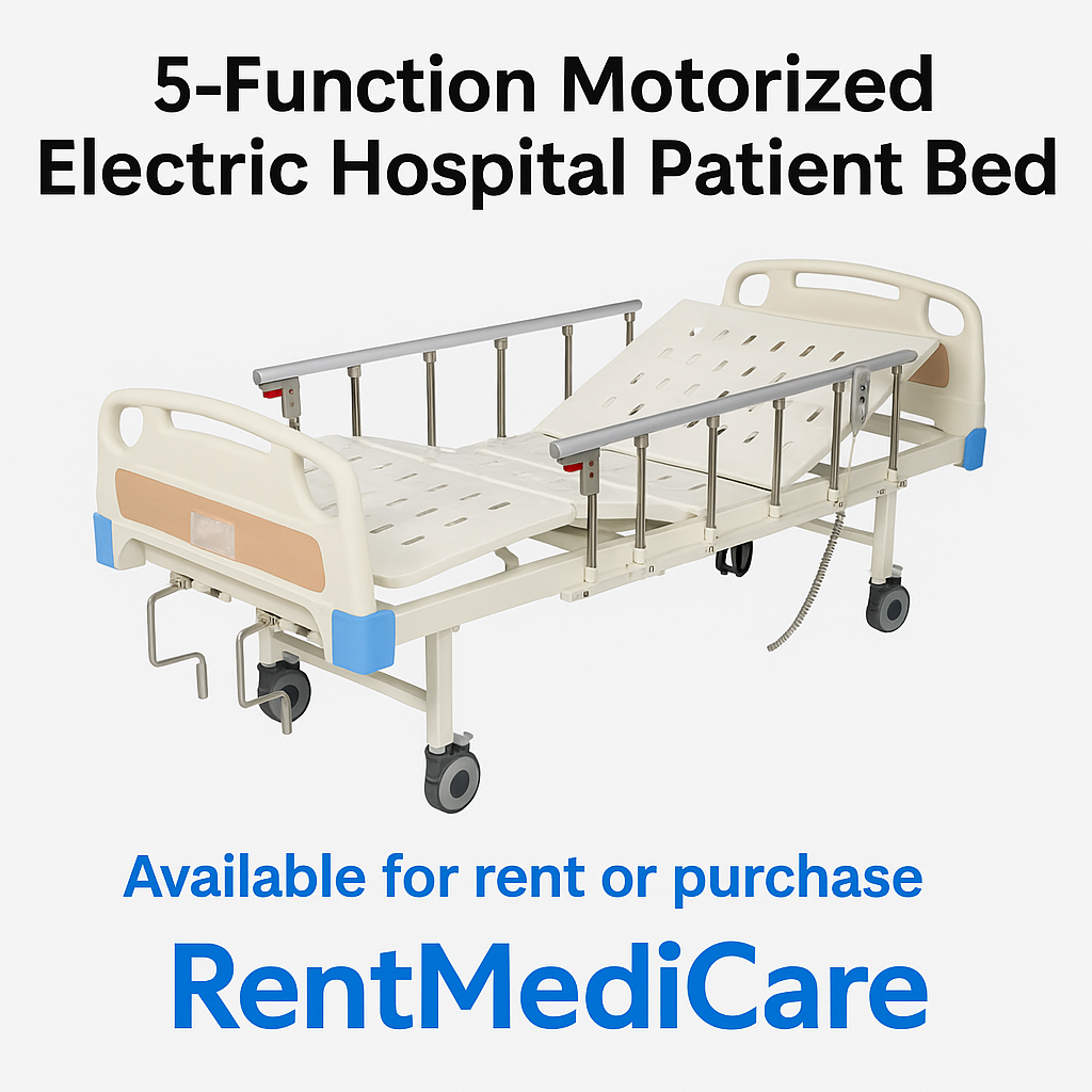 5-Function Motorized Electric Hospital Patient Bed