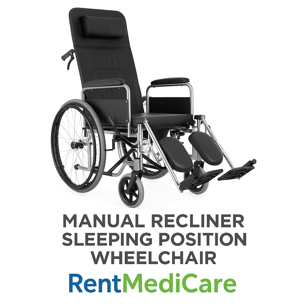 Manual Recliner Sleeping Position Wheelchair – Comfort & Care in Every Recline