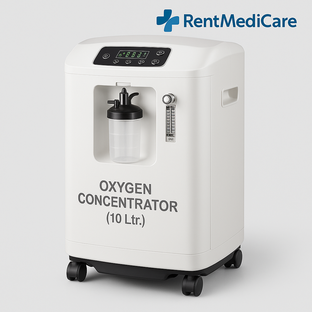 Oxygen Concentrator (10 Ltr.) for Rent – Reliable High-Capacity Oxygen